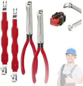Electrical Disconnect Pliers, 2026 Electrical Connector Separator, Automotive Electrical Connector Pliers, Electrical Tools Electrical Plug Plier, Terminal Removal Tool Disconnect Tools (2 Set)
