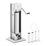 Royal Catering Vertical Sausage Maker Sausage Stuffer Sausage Machine Sausage Filler 7L RCWV-7L (Stainless Steel, Cylinder Height 44cm, Filling Tubes Diameters 16/22/32/38mm)