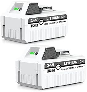 2 Packs 6.0Ah 24V Replacement Lithium-ion Battery for Snow Joe + Sun Joe 24V iON+ System, Compatible with Snow Joe 24VBAT-LTX 24VBAT-LTW 24VBAT-LTE 24VBAT 24V-X2-SB18 24VBAT-XR and More