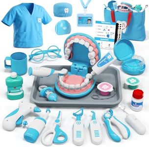 Lehoo Castle Doctor Kit for Toddlers 3-5, Kids Dentist Play Set, Toys for 4+ Year Old Girls Boys, Pretend Play for Toddlers 2-4, Kids Doctor Playset, Medical Kits for Boys 3+
