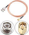 NETBOON RF Coaxial Cable RG316 Pigtail Jumper Coax Antenna Extender Cable Assembly SMA Male to BNC Male Connector 1 METER/3Feet