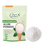 Agrogreen Pure Alum Stone Natural Powder For Face For All Skins, Skin, Shaving, Teeth, Water Purification Fitkari Natural Powder Phitkari Alum Stone Natural Powder-(200 Gm), White