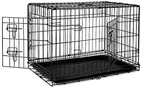 dibea lionto Jaula Transporte Plegable para Perros Caja de Transporte, (L) 76x49x56 cm Negro