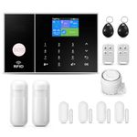 PGST Security Alarm System 99+3 Zone Auto Dial WiFi+GSM/4G Home Burglar Security Wireless GSM Alarm System Detector Sensor Kit Remote Control,Smart Life Tuya APP,NO Monthly Fees