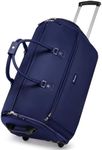 Rolling Garment Bags for Travel with Shoe Pouch Modoker Canvas Garment Bag, Blue, Baseline - Compact Garment Bag