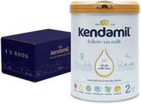 (4x800g) Kendamil Follow-On Milk 4-Pack, Stage 2, 6-12 Months – British Made, Whole Milk Formula – Vegetarian, No Palm Oil, No GMOs – with Omega 3 DHA, Omega 6 ARA and Prebiotics
