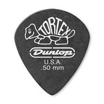 Dunlop 482P.50 Tortex Pitch Black Jazz III, 50mm, 12/Player's Pack