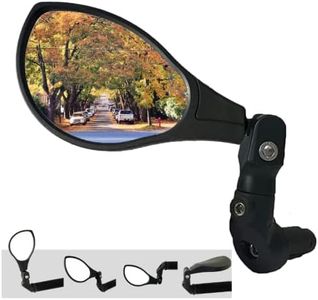 Hafny NEW Bar End Bike Mirror, HD Automotive Grade Glass Lens, Large Surface, Shatterproof, Multi-Angle Adjustable, E-Bike Mirrors, HF-M902LS-FR08