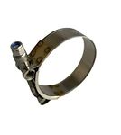 Stainless Steel T Bolt Hose Clamps for Industrial Machinery & Exhaust Clips (1, 56-64mm)