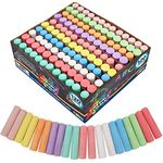 Joyin Toy 120 Pack Giant Box Non-toxic Jumbo Washable Sidewalk Chalk Set in 10 Colors (120 Pieces)