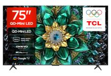 TCL 75Q6C-UK QD-Mini LED TV, 4K HDR Premium 1000nits, Smart TV Powered by Google TV (Dolby Vision IQ & Atmos, Onkyo 2.1 Sound System, 144Hz Motion Clarity Pro, 2025 Model)