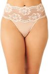 Wacoal Women's Light and Lacy Hi Cut Panty, Rose Dust, Small