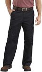 Dickies Men's Loose Fit Cargo Work Pant, Black, 42x32