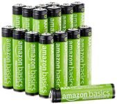 Amazon Basics AAA Rechargeable Batteries (16-Pack) 800mAh, NiMh, Pre-charged