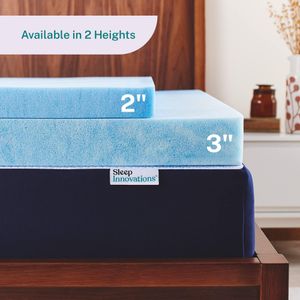 Sleep Innovations 3-Inch Gel Mattress Topper – Queen Size