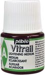 Pebeo Vitrail Stained Glass Effect Glass Paint, Lightening Medium 45-Milliliter Bottle