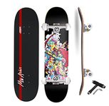 Jaspo Miss Archer 7 Layer Wooden (Canadian Maple) Professional Grade Concave Deck Skateboard (31 Inches Length X 8 Inches Width) - Made in India (Miss Archer)