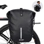 Rhinowalk Bike Pannier Bag 20L Bicycle Rear Rack Bag Laptop Storage Bag Backpack Shoulder Bag with Rain Cover