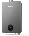 FOGATTI Natural Gas Tankless Water Heater - Indoor Installation Up to 7.5 GPM, Gray Instant Hot Water Heater - InstaGas Comfort 170 Series
