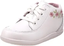 Stride Rite Baby Girls SRT Emilia First Walker Shoe, White, 3 Infant