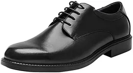 Bruno Marc Men's Black Leather Lined Dress Oxford Shoes Classic Lace Up Formal Dress Wide Shoes,DOWNINGWIDE-02,Black,14 W US