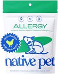 Native Pet Allergy Chews for Dogs - All-Natural Anti Itch Probiotics for Dogs - 30 Soft Chews - Allergy Supplements for Itchy Skin - Pet Health - Puppy Supplements