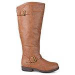 Brinley Co Women's Durango Riding Boot Regular & Wide Calf Brown Size: 5 UK