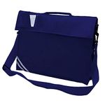 Ayra: Premium School Book Bag With Strap - 8 Colours (Navy)