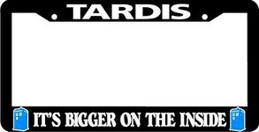 It's Bigger On The Inside Tardis License Plate Frame