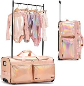 Fanwoli 28" Dance Bag with Garment Rack, Waterproof Competition Duffel