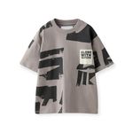 Alan Jones Clothing Graphic Print Relaxed Cotton T-Shirt (Anthracite Grey_13-14 Years)