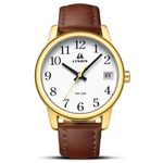 LN LENQIN Ladies Watches Analog Quartz Watches for Women Waterproof Women's Wrist Watches with Leather Strap