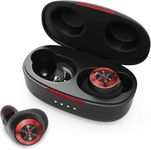 Monster Wireless Earbuds, Bluetooth Earbuds with Hi-Fi Stereo Audio, Wireless Headphones with 4 Mics, 28H Playtime, Waterproof, True Wireless Bluetooth Earbuds, Type-C Charging Case, Black