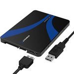 SABRENT M.2 SATA SSD to USB 3.2x1 or SATA 2.5" Enclosure Adapter, M.2 Converter to SATA III Aluminum Supports B&M Key (Not Support M.2 PCIe NVMe) (EC-M2CU)