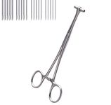 Xiboya textile Septum Forceps Clamp Pliers Tool with 14G 16G 18G 20G Needles for Belly Nose Ear Tongue Lip Body Piercing