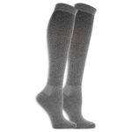 Dr. Scholl's Men's Graduated Compression Over The Calf Socks-2 & 3 Pair Packs-Comfort Fatigue Relief, Charcoal Heather (2 Pairs), 7-12