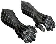 Nautical Replica Hub Armor Black Antique Nazgul Gauntlets Steel Medieval Armor Gloves Pair Crusader LARP Halloween Gauntlets