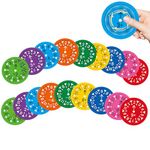 Math Fidget Spinners, Math Fidget Toys, Multiply Multiplication Math Game Fidget Toys, Educational Math Tools for 3-12 Years Old Kids (18PCS)
