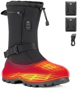 KEMIMOTO Heated Snow Boots for Men,10H Long Battery Life Winter Boots