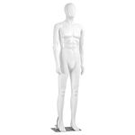 73'' Male Mannequin Torso Dress Form - Detachable Mannequin Full Body Stand