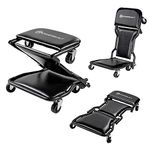Powerbuilt 620469 42" Triplex 3-in-1 Floor Creeper Seat Stool