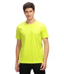 TAG MY TEE Men T-Shirt || Regular Fit T-Shirt for Men || Plain T Shirt || T-Shirt ||Round Neck Tshirt || Cotton Tshirt for Men || Mens Tshirt NEON GREEN