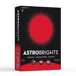 Neenah Astrobrights Premium Color Cardstock, 65 lb, 8.5 x 11 Inches, 250 Sheets, Re-Entry Red