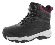 Khombu Women's Riley Hiking Boot, Black, 6 UK