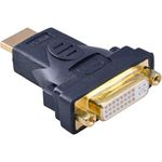 CABLESETC Gold Plated 29pin 24+4+1 DVI-I Digital + Analog Female - HDMI Male Adapter Co.