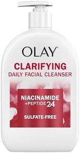 Olay Niacinamide + Peptide 24 Face Wash, Clarifying, Sulfate-Free, 16 oz