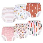 ALVABABY 6 Pack Potty Training Pants Cotton Absorbent Toilet Training Training Panties Reusable for Toddler Boys Girls 3T 6XC06A-4TJ-CA