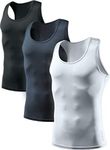 ATHLIO 3Pack Men's Cool Dry Compres