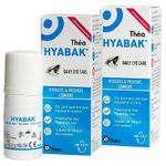 2 x Hyabak Eye Drops - Moisturising & Refreshing Drops | Gentle and Long-Lasting Relief From Long Screen Use & Contact Lens Wearers | Preservative-Free | Pack of 2 x 10ml (600 Drops)