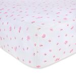 Burt's Bees Baby Butterfly Garden Organic Fitted Crib Sheet, Blossom